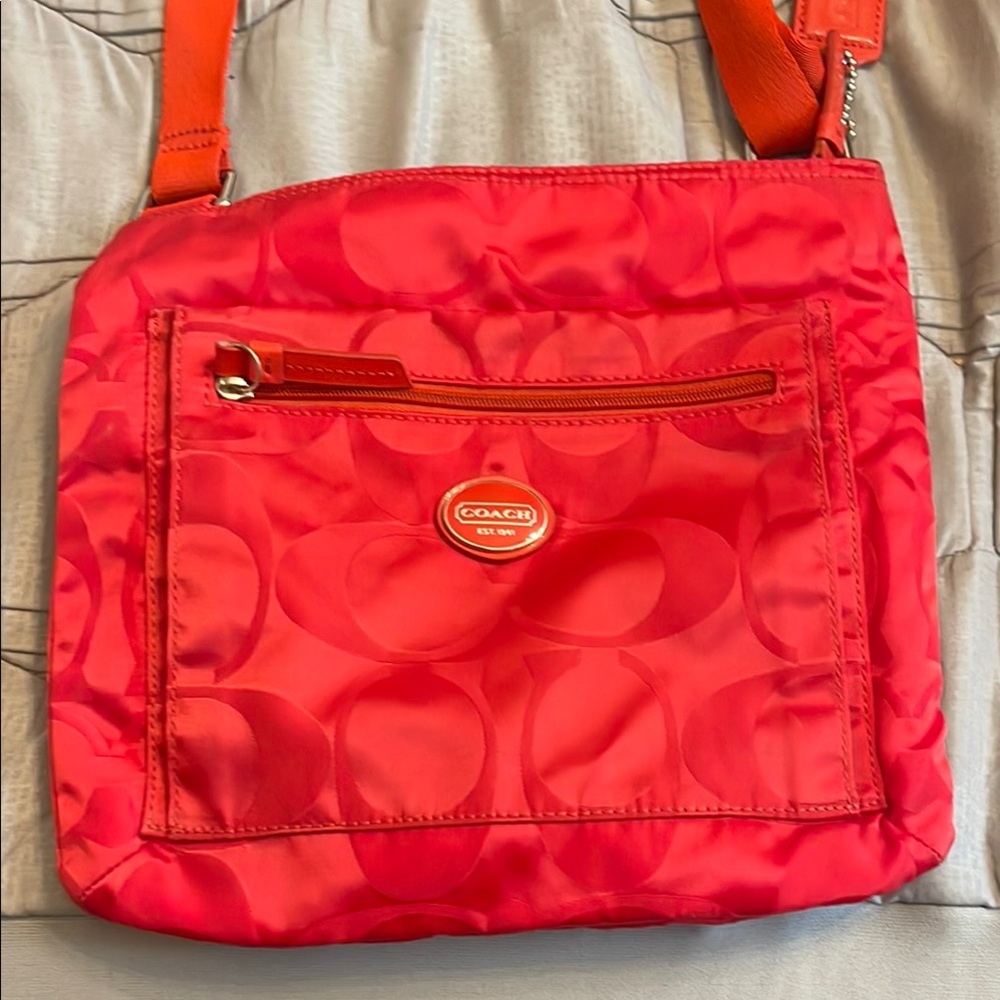 Coach Red Shoulder Bag